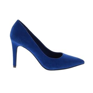 Christian Siriano Blue Suede Pump